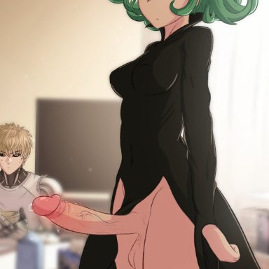 one-punch man, tatsumaki, greatb8, 1futa, balls, erection, futanari, penis, solo focus, testicles, 3d, source filmmaker