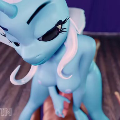 friendship is magic, hasbro, my little pony, trixie (mlp), melvelvin, abdominal bulge, animal genitalia, animal penis, anthro, anthro on anthro, anthro penetrated, anthro penetrating, anthro penetrating anthro, anthro pov, applause