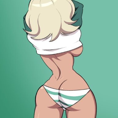 disney, disney channel, kill la kill, star vs the forces of evil, jackie lynn thomas, artist request, 1girls, ass, ass cleavage, back view, breasts, butt crack, clothing, female, female only