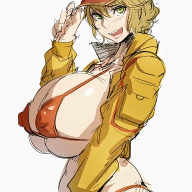 final fantasy, final fantasy xv, cindy aurum, kunaboto, abs, big breasts, breasts, cap, curvaceous, curvy, curvy body, curvy female, curvy figure, female, female focus