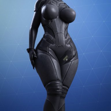 fortnite, fortnite: battle royale, lynx (fortnite), wotm8h8, 1girls, armor, armored boots, armored gloves, big breasts, bodysuit, breasts, cat ears, claws, female, female only