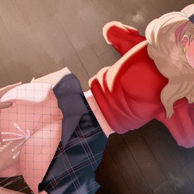 atlus, persona, persona 5, persona 5: dancing star night, ann takamaki, anon, arcedo, ass, clothed, clothing, female, male, sex, tagme