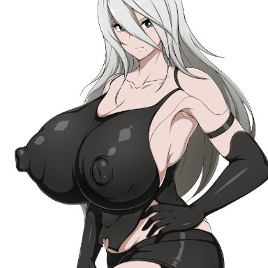 nier, nier: automata, yorha a2, jabara tornado, 1girls, big breasts, breasts, breasts bigger than head, clothing, female, female only, huge breasts, hyper, hyper breasts, light-skinned female