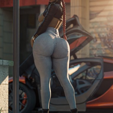 apex legends, loba, loba (apex legends), loba andrade, the x creator, 1girls, athletic, big ass, big breasts, collar, dark-skinned female, dark skin, facing viewer, fat ass, female