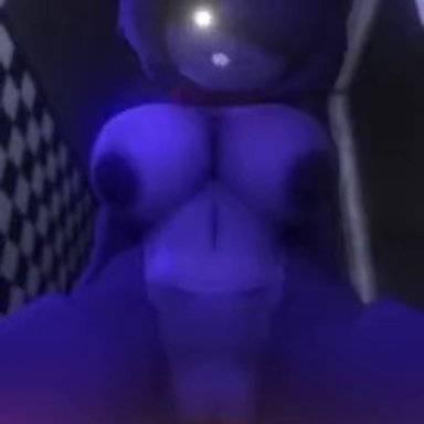 five nights at freddy's, fredina's nightclub, scottgames, bonnie (fnaf), skxx elliot, anthro, areola, athletic female, big breasts, bow tie, breasts, dominant, dominant female, duo, erection