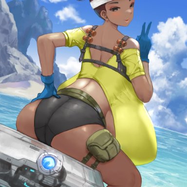 apex legends, lifeline, lifeline (apex legends), masamasa, gigantic breasts, huge breasts, tagme