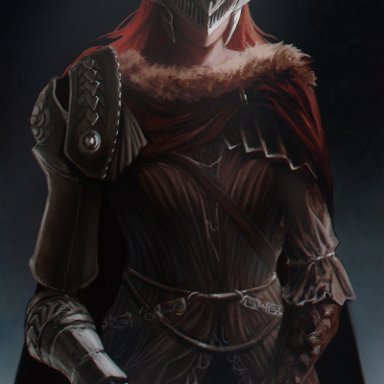 elden ring, fromsoftware, malenia blade of miquella, armor, clothes, clothes pull, flashing, flashing pussy, helmet, long hair, pussy, pussy hair, pussy peek, red hair