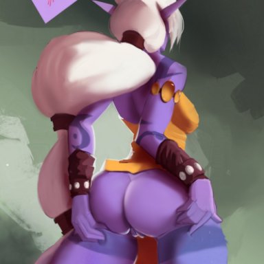 league of legends, riot games, soraka, absurd owl, ass, bare legs, breasts, butt focus, butt squish, clothed, clothing, curvy figure, dress, female, genitals