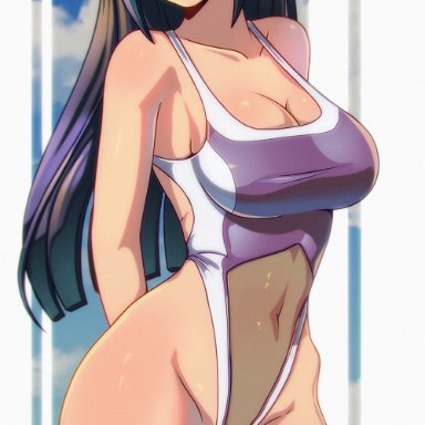 naruto, hyuuga hinata, arwald, alternate costume, breasts, female, looking at viewer, solo, tagme