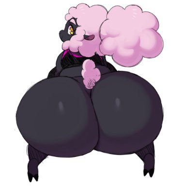 original, original character, sssonic2, ass, big ass, bovid, bubble butt, female, huge ass, looking back, milf, partially clothed, presenting, presenting hindquarters, sheep