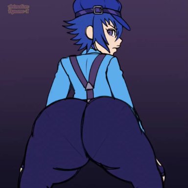 atlus, persona, persona 4, sega, shin megami tensei, shirogane naoto, dheartdoodles, dynamo-x, lewdlunacy , 1girls, ass, ass clapping, ass focus, ass shake, ass up