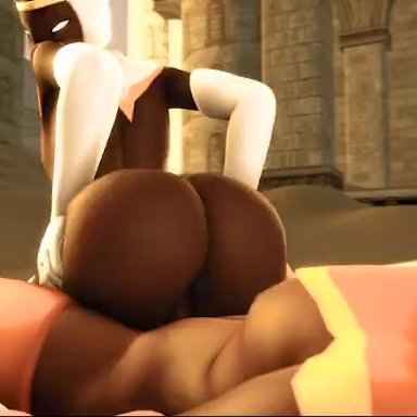 journey, journey (game), traveler, rayhuma, 2boys, anal, anal sex, big ass, bouncing ass, cock, dark-skinned femboy, dark-skinned male, dark skin, duo, erection