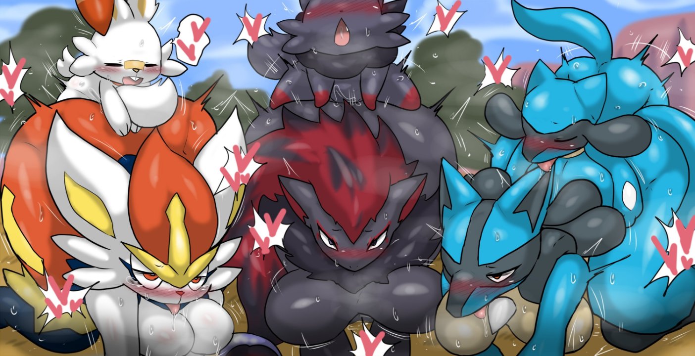 Rule Xyz Pokemon Cinderace Lucario Riolu Scorbunny