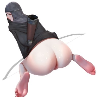 elden ring, fromsoftware, latenna the albinauric, bemsoft, 1girls, ass, bottomless, dat ass, feet, female, female only, light-skinned female, pussy, first porn of character