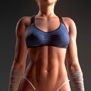 mortal kombat, mortal kombat 11, cassie cage, hotanon, big breasts, blonde hair, breasts, bubble ass, bubble butt, curvy, cute, hourglass figure, medium hair, seductive, seductive look