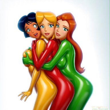 totally spies, alex (totally spies), clover (totally spies), sam (totally spies), drew gardner