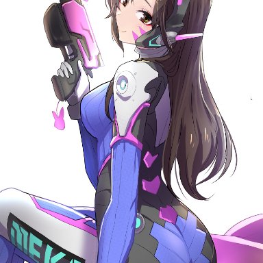 blizzard entertainment, overwatch, d.va, clash kuro neko, 1girls, ass, ass focus, female, female only, light-skinned female, tight clothing, zero suit