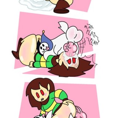 undertale, annoying dog (undertale), chara, canine, canine penis, confused, cum, cumdump, knot, knotted, rape, riaea6, stuck together, x-ray