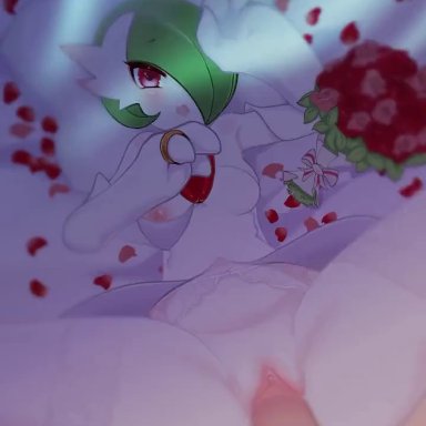 nintendo, pokemon, gardevoir, mega evolution, mega gardevoir, pok&#233;mon (species), furkendonsfw, kaliethva, sukendo, 1boy, 1girls, anthro, areolae, breasts, chest spike