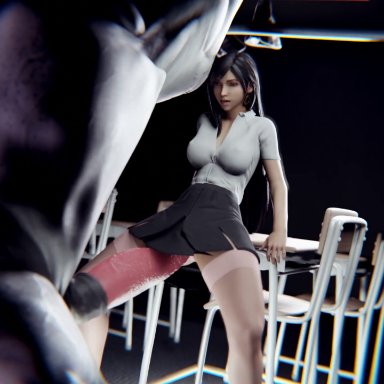 final fantasy, final fantasy vii, final fantasy vii remake, square enix, tifa lockhart, wildangel3d, 1animal, 1boy, bestiality, happy sex, hetero, horse, horse penis, horsecock, huge breasts