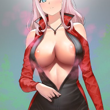 fujiwara chika, initial-g, big breasts, breasts, huge breasts, pink hair