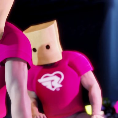 arms (game), ribbon girl, amateurthrowaway, blonde hair, body writing, faceless male, gangbang, public rape, public use, rape, rough sex, sex, 3d, animated, blender