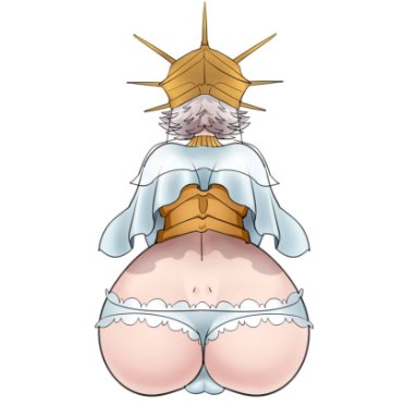 dark souls, fromsoftware, dark sun gwyndolin, androgynous, ass focus, backsack, big ass, bulge, dimples of venus, femboy, girly, gold (metal), helmet, huge ass, lace-trimmed panties