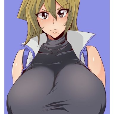 yu-gi-oh!, alexis rhodes, tenjouin asuka, mucc, 1girls, alternate breast size, big breasts, breasts, busty, curvaceous, curvy, curvy body, curvy female, curvy figure, curvy hips