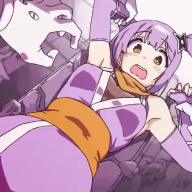 character request, momo no suidou-sui, 1girl, 1girls, breast expansion, breasts, female, female only, fondling, groping, huge breasts, large breasts, ninja, pale-skinned female, purple hair