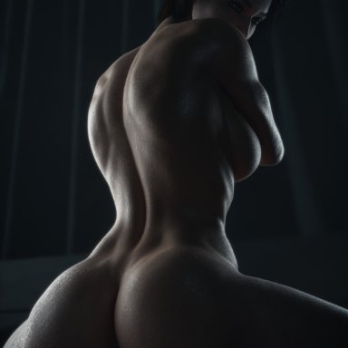 capcom, resident evil, resident evil 3, resident evil 3 remake, jill valentine, jill valentine (sasha zotova), ceeeeekc, 1girls, ass, athletic, athletic female, blender (software)breasts, female, female focus, female only