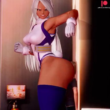 my hero academia, miruko, hiromigog, 1girls, ass, ass on face, big ass, dark-skinned female, dark skin, dat ass, facesitting, female, large ass, size difference, smothering