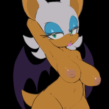 sega, sonic the hedgehog (series), rouge the bat, tenshigarden, anthro, arm up, armpits, big breasts, breasts, chiropteran, female, female only, fur, furry, furry only