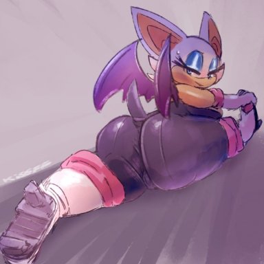 sonic (series), rouge the bat, kiseff, big breasts, big butt, splits