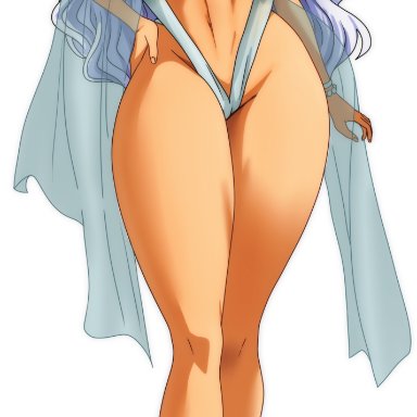 one piece, charlotte smoothie, musaed art, 1girls, bangs, bare shoulders, big breasts, blue eyes, bracelet, breasts, clothing, collarbone, curvy, erect nipples, erect nipples under clothes