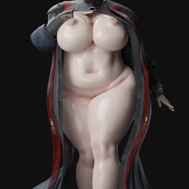 elden ring, fromsoftware, souls (from software), rennala queen of the full moon, pervertmuffinmajima, 1girls, ass, bbw, big ass, big breasts, big woman, bigger female, chubby belly, chunky, curvaceous