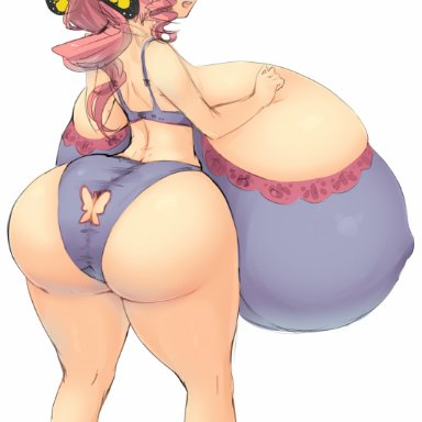 himari sakuraba (magister), magister (bigbakunyuu), 1girls, ass bigger than head, ass cutout, big ass, big breasts, breasts bigger than body, breasts bigger than head, breasts bigger than torso, cutout, dumptruck ass, enormous ass, enormous breasts, fat ass