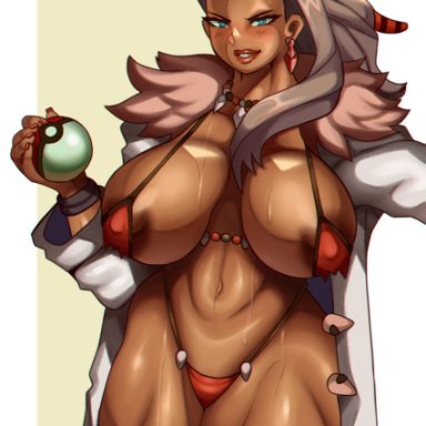 pokemon, pokemon sv, professor sada (pokemon), wk, 1girls, big breasts, bikini, breasts, busty, curvaceous, curves, curvy, curvy body, curvy female, curvy figure