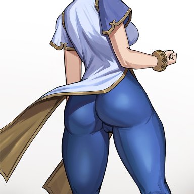 capcom, street fighter, street fighter 6, chun-li, donburikazoku, 1girls, asian, asian female, ass, big ass, bubble butt, cameltoe, female, female only, light-skinned female