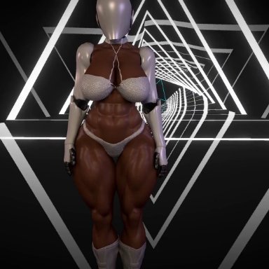 haydee (game), virt-a-mate, haydee, justfrog-entertainment, vamtimbo, 1girl, abs, athletic female, big ass, big breasts, big butt, boots, bra, butt shake, dancing