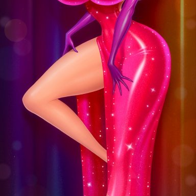 disney, who framed roger rabbit, jessica rabbit, akiranime, 1girls, armwear, big breasts, big lips, bimbo, bimbo lips, breasts, clothing, curvaceous, curvy, dress