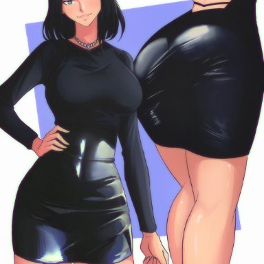 one piece, nico robin, opalisart, ass, big ass, big breasts, black hair, breasts, huge breasts, legs, thick, thick thighs, thighs, tight clothing, tagme