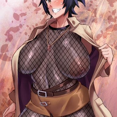 naruto, naruto (series), naruto shippuden, shounen jump, mitarashi anko, haikawa hemlen, 1female, 1girl, 1girls, alluring, anus, ass, belt, big ass, big breasts