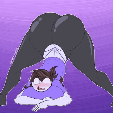 jaiden animations, youtube, jaiden, richdraw, big ass, brown hair, huge ass, jack-o pose, tagme, youtuber