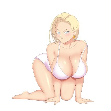 dragon ball, dragon ball super, dragon ball z, android 18, mangakay84, big breasts, female, underwear, tagme