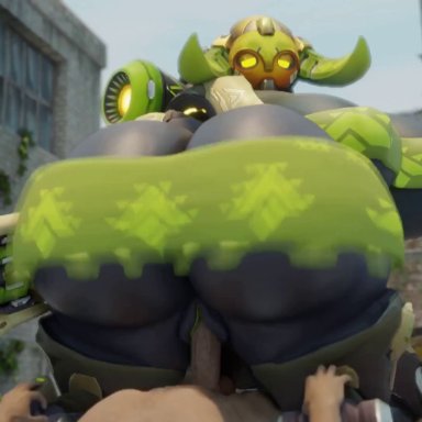 blizzard entertainment, overwatch, omnic, orisa, snips456, snips456fur, 1boy, 1boy1girl, 1girls, adorable, anus, areola, ass, barely visible anus, big areola