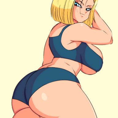 dragon ball, dragon ball super, dragon ball z, android 18, darwaarts, big ass, big breasts, milf, tagme