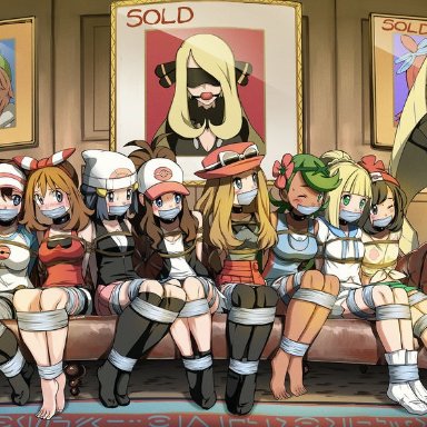 nintendo, pokemon, pokemon bw, pokemon bw2, pokemon dppt, pokemon rse, pokemon sm, pokemon ss, pokemon xy, cynthia (pokemon), dawn (pokemon), gloria (pokemon), gym leader, hilda (pokemon), lillie (pokemon)