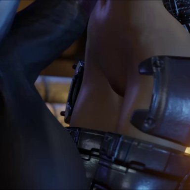 apex legends, valkyrie (apex legends), thebartender, 1boy, 1girls, areolae, balls, big breasts, breasts, erection, female, horse, horsecock, huge cock, large breasts