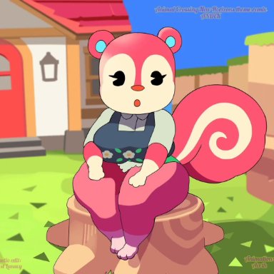 animal crossing, nintendo, poppy (animal crossing), aerth, lewdlunacy , 1girls, anthro, anthro only, anus, ass, ass clapping, ass focus, ass shake, assertive, assertive female