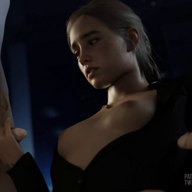 the last of us 2, ellie (the last of us), junkerz, kassioppiava, big breasts, blue eyes, breasts, curvy, cute, enjoying, excited, hourglass figure, looking pleasured, masturbating, masturbation